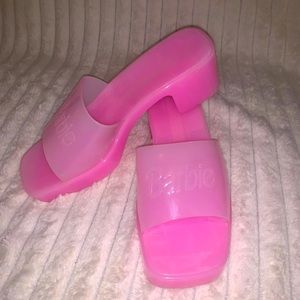 Barbie Block Heel Slide Sandals